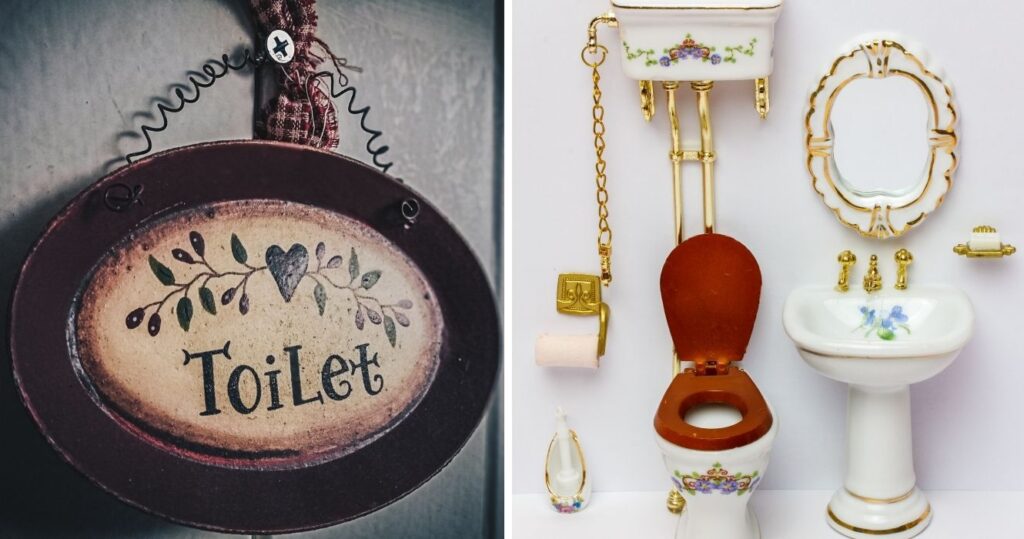 Gosta de humor higiênico? Visite o Museu de Objetos Sanitários Históricos 2 a sign for a toilet, a vintage bathroom