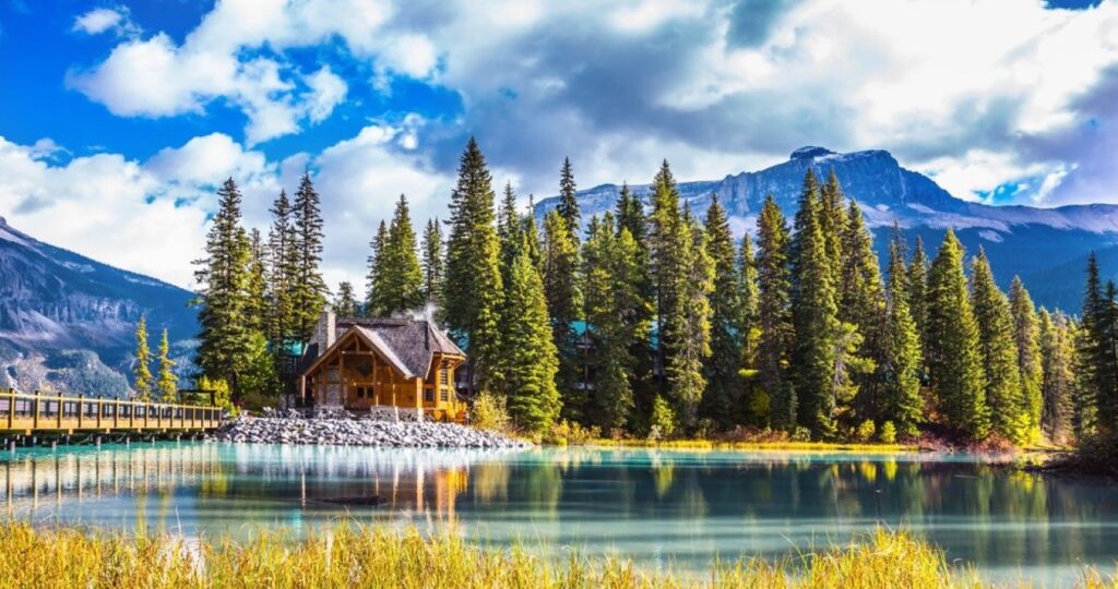 Bridge over Emerald Lake, Yoho National Park, Canada