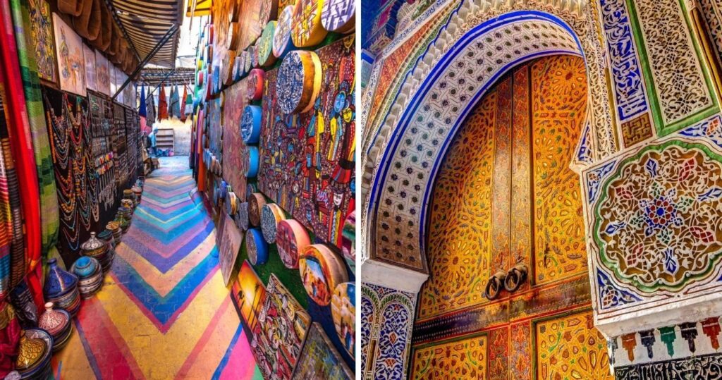 Tudo o que os viajantes devem ver em Fes, a capital cultural do Marrocos 18 a colorful street in morocco, a temple in fes, morocco